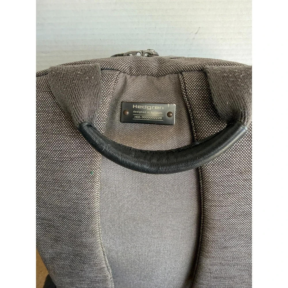 Hedgren Backpack Laptop Bag Gray Link Hook Up 15.5